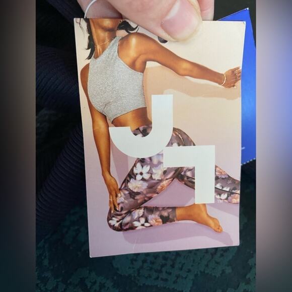 Joy Lab Teal Nights Yoga Pilates Seamless 7/8 Length High Rise Legging Large NWT - Picture 8 of 12